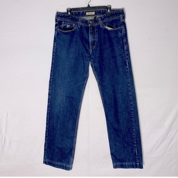 Guess Med Wash Lincoln Slim Straight Jeans 36 - Picture 1 of 14